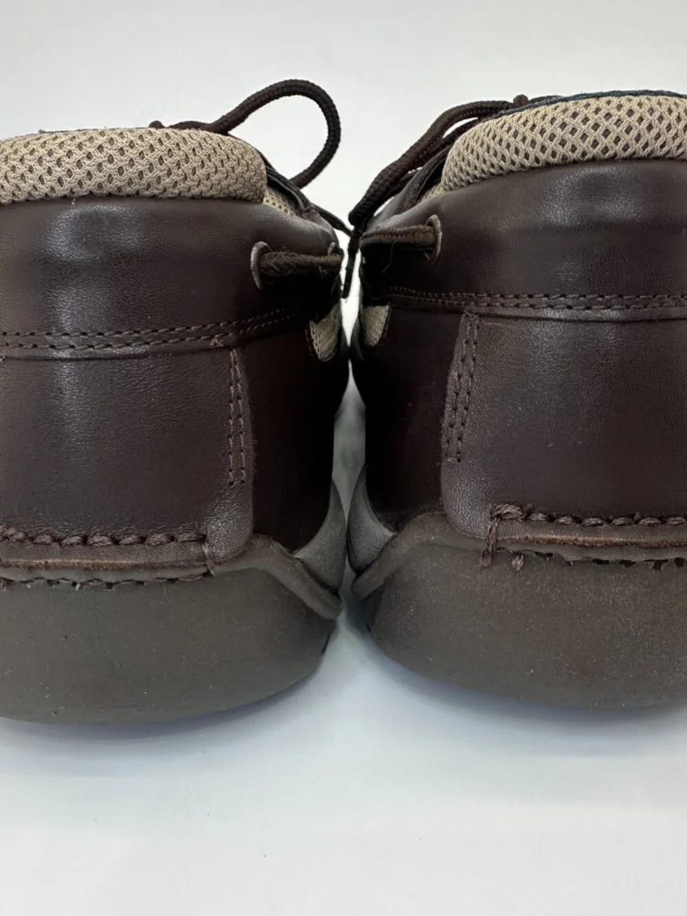 PED-Lite Oliver 10200 Men’s Brown Leather Diabetic Boat Shoes Size 11M